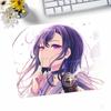 Anime Girl VTuber VSPO Ichinose Uruha Mousepad Small LockEdge Mouse Pad For Gamers Computer Desk Pad Rectangular Anti-slip