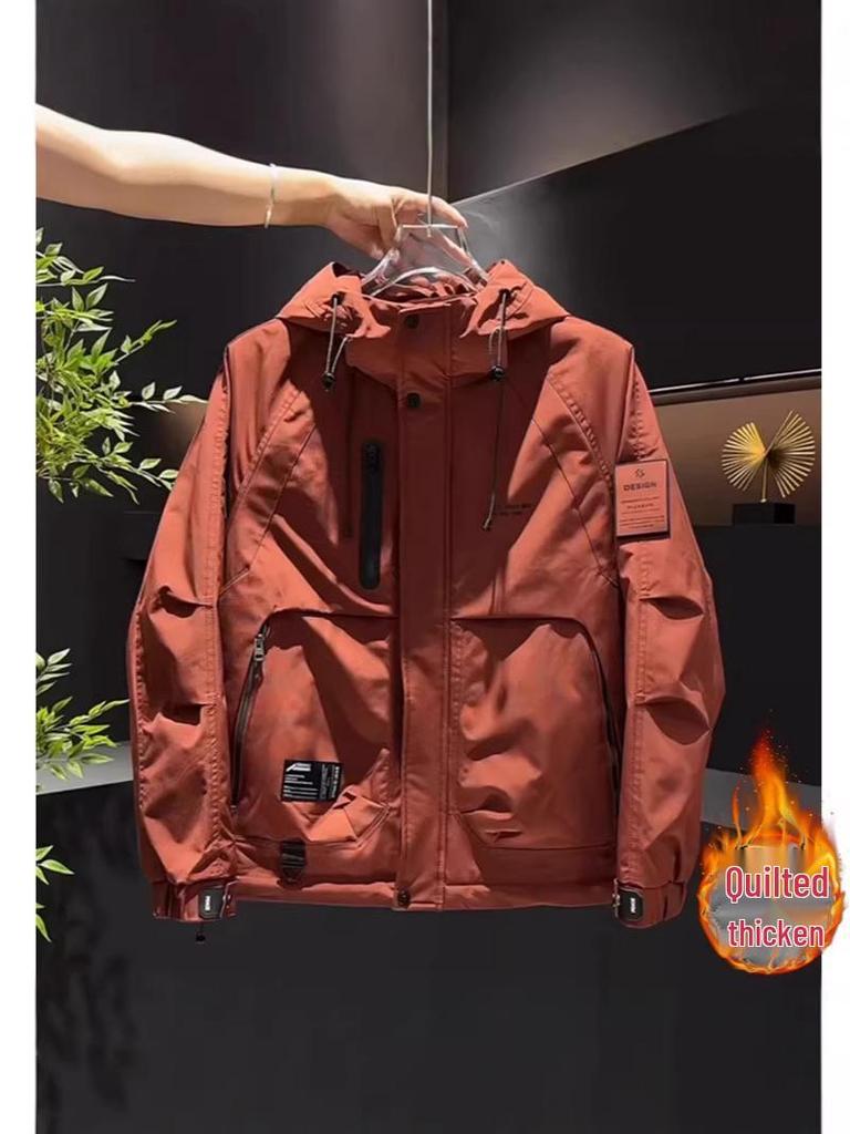 Men's Two-Cotton Hooded Jacket – Versatile Autumn-Style Windbreaker 2026 Fashion