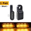 Pair Amber Motorcycle Handlebar Led Turn Signal Light E24 Mark Mini Scooter Indicator Blinker Aluminum Alloy Signal Lamp