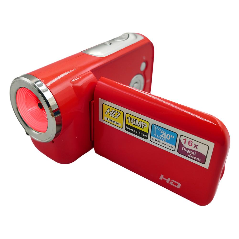 

16MP 720P Digital Video Camera with USB Cable Portable DV Camcorder 2.0 Inch TFT Color Screen 16X Digital Zoom for Boys Girls червоний