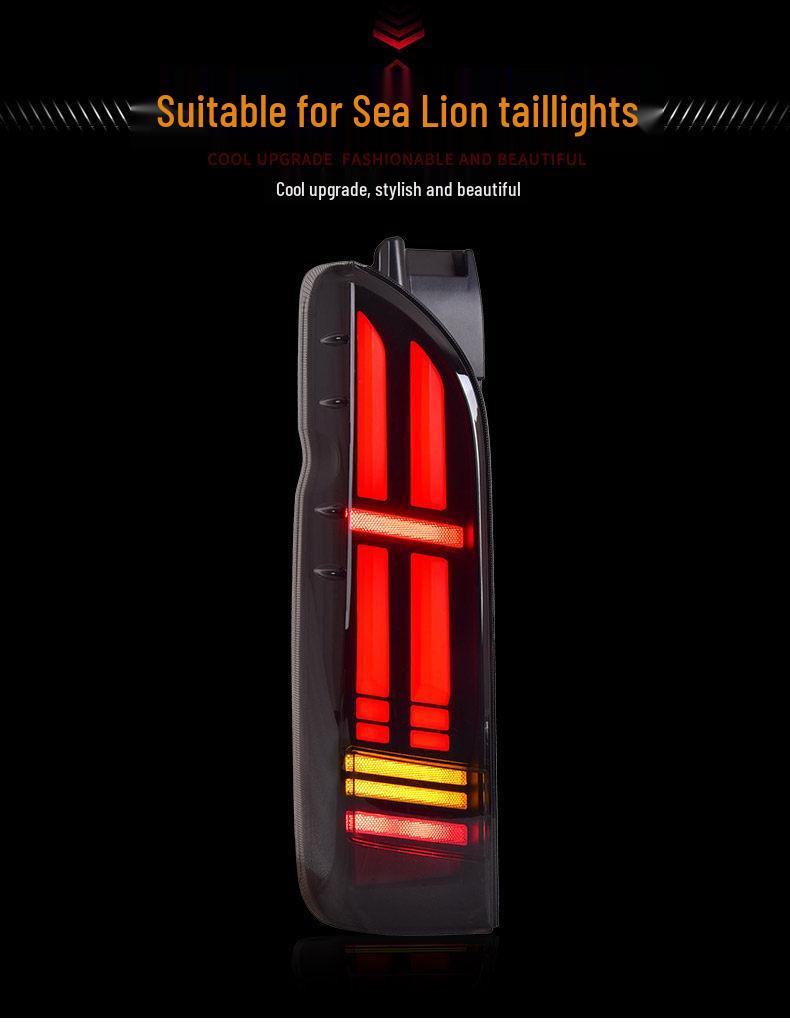 LED Tail Light for Toyota Hiace 05-18: Modified Dynamic Sequential Turn Signal Assembly