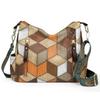 Retro Single Shoulder Crossbody New Color Collision Middle-aged Large-capacity Handbag Tote Women's Bag