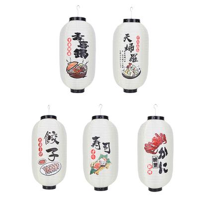 Cloth Decorative Lanterns Long-term Use Without Light Outside Lanterns Lightweight Hook 2 Sides Painting for Holiday Decoration