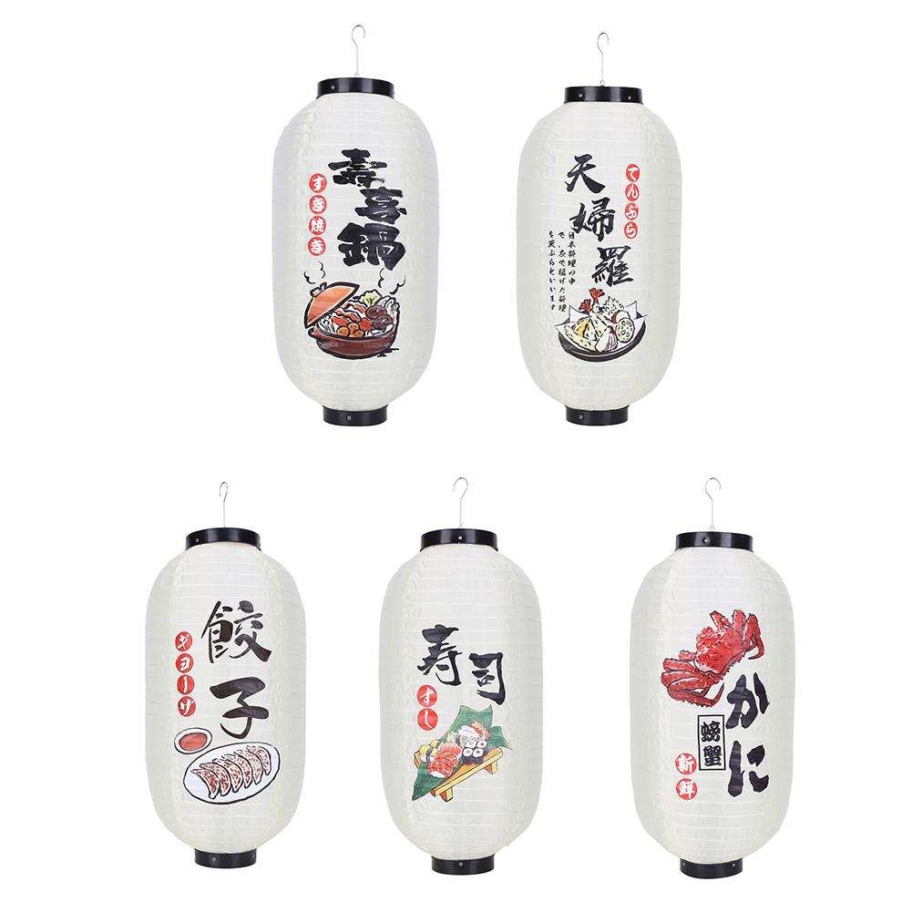 Cloth Decorative Lanterns Waterproof Without Light Outdoor Lanterns Long-term Use Hook 2 Sides Painting for Holiday Decoration