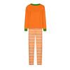 Family Matching Halloween Face Print Long Sleeve Pajama Set with Raglan Sleeves and Straight Leg Pants