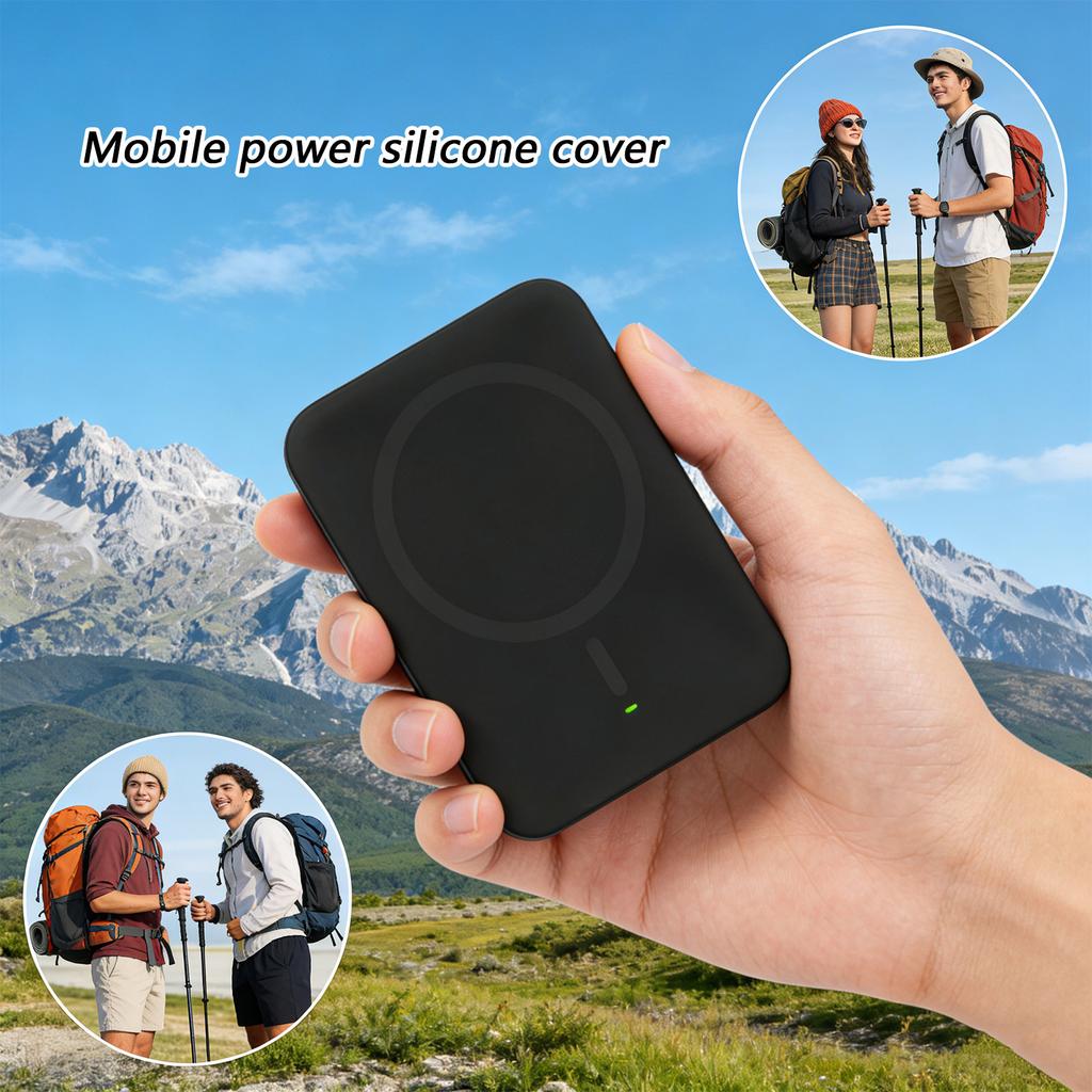 Protective Silicone Shell For Jinshajiang 5000mAh MDY20EB PowerBank Case Cover Accurate Port Openings Quick Connection