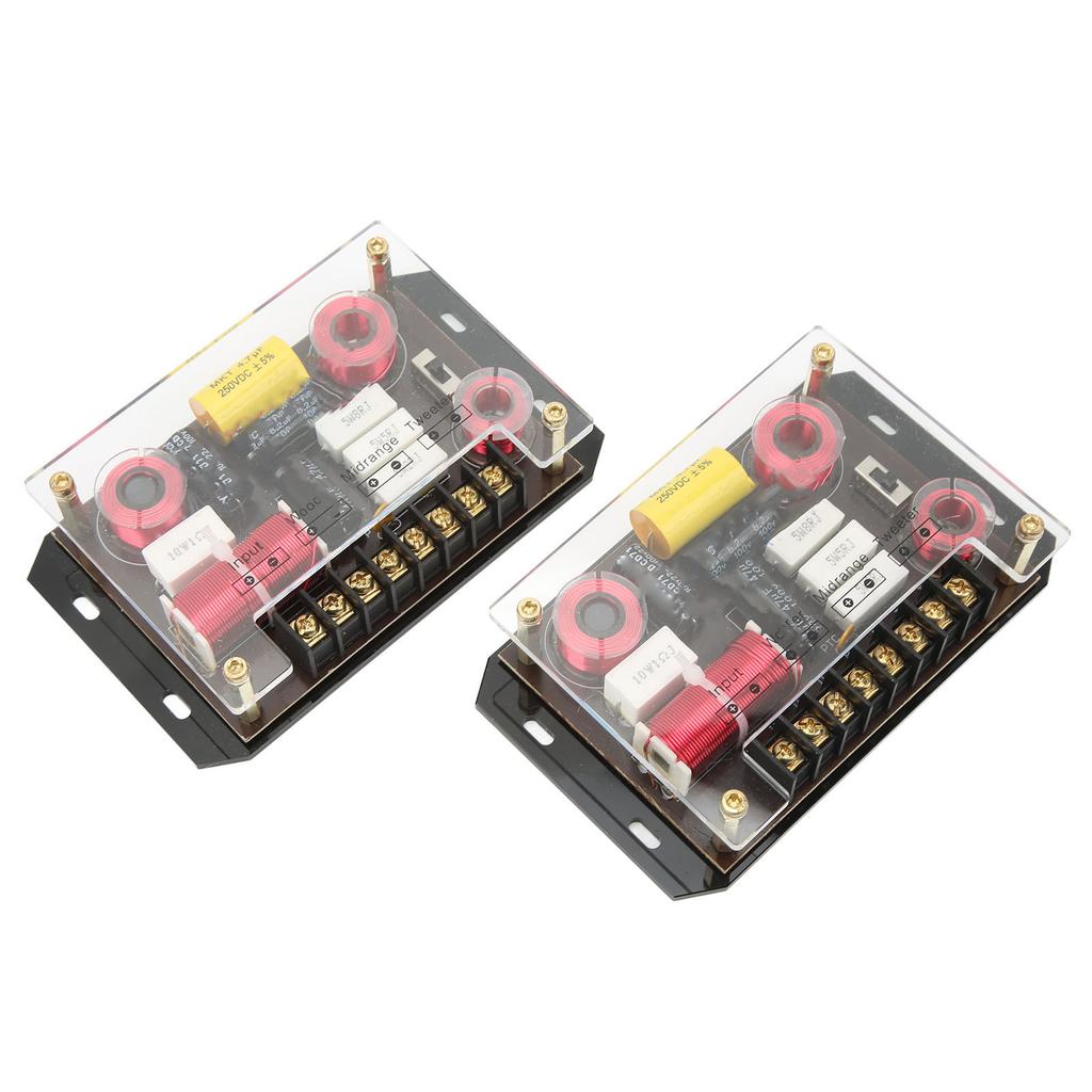 3-vägs biljudskorsning 300W Förbättra basdipp Högpresterande högtalare Frekvensdelare