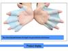 Silicone Swimming Hand Fins: Adult & Child Half-Palm Snorkeling Paddles & Freestyle Gloves