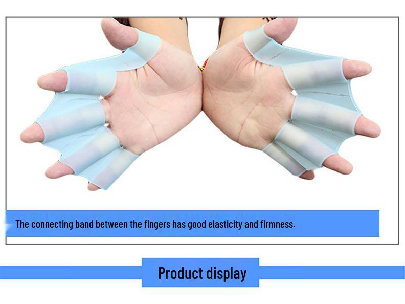 Silicone Swimming Hand Fins: Adult & Child Half-Palm Snorkeling Paddles & Freestyle Gloves