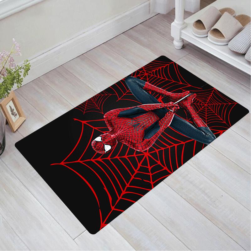 

1pc Spider-Man Pattern Area Rug Soft Flannel Floor Mat for Living Room,Office,Bedroom and Carpet,Sofa Coffee Table Floor Mat 60cm by 90cm