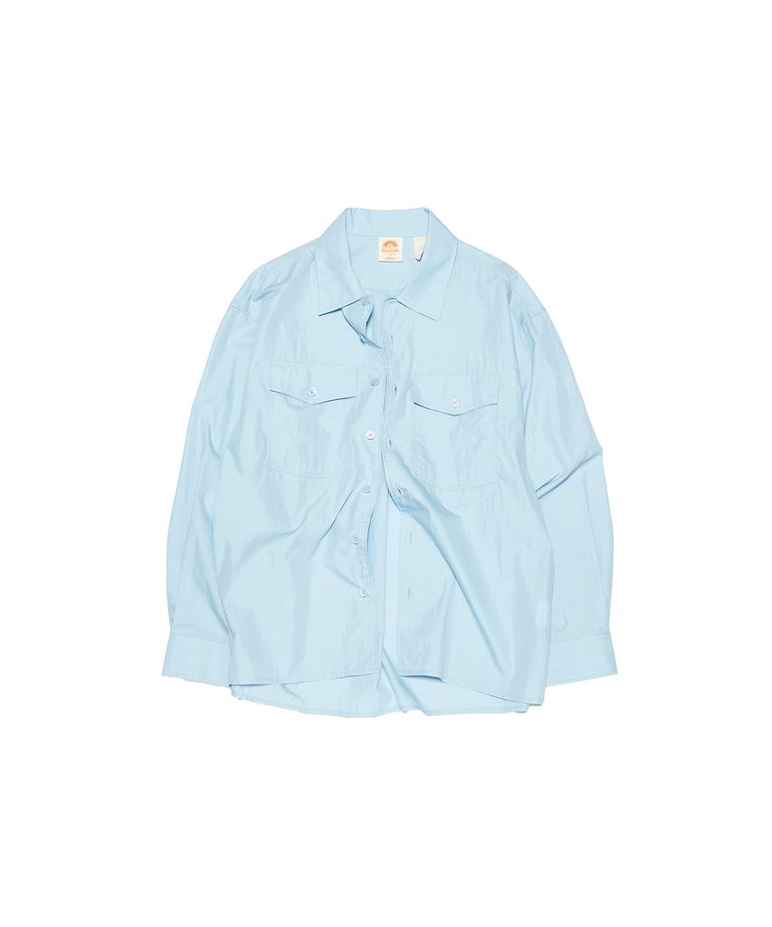 HELLO SUNRISE Hs Safari Shirt Jacket_Sky Blue