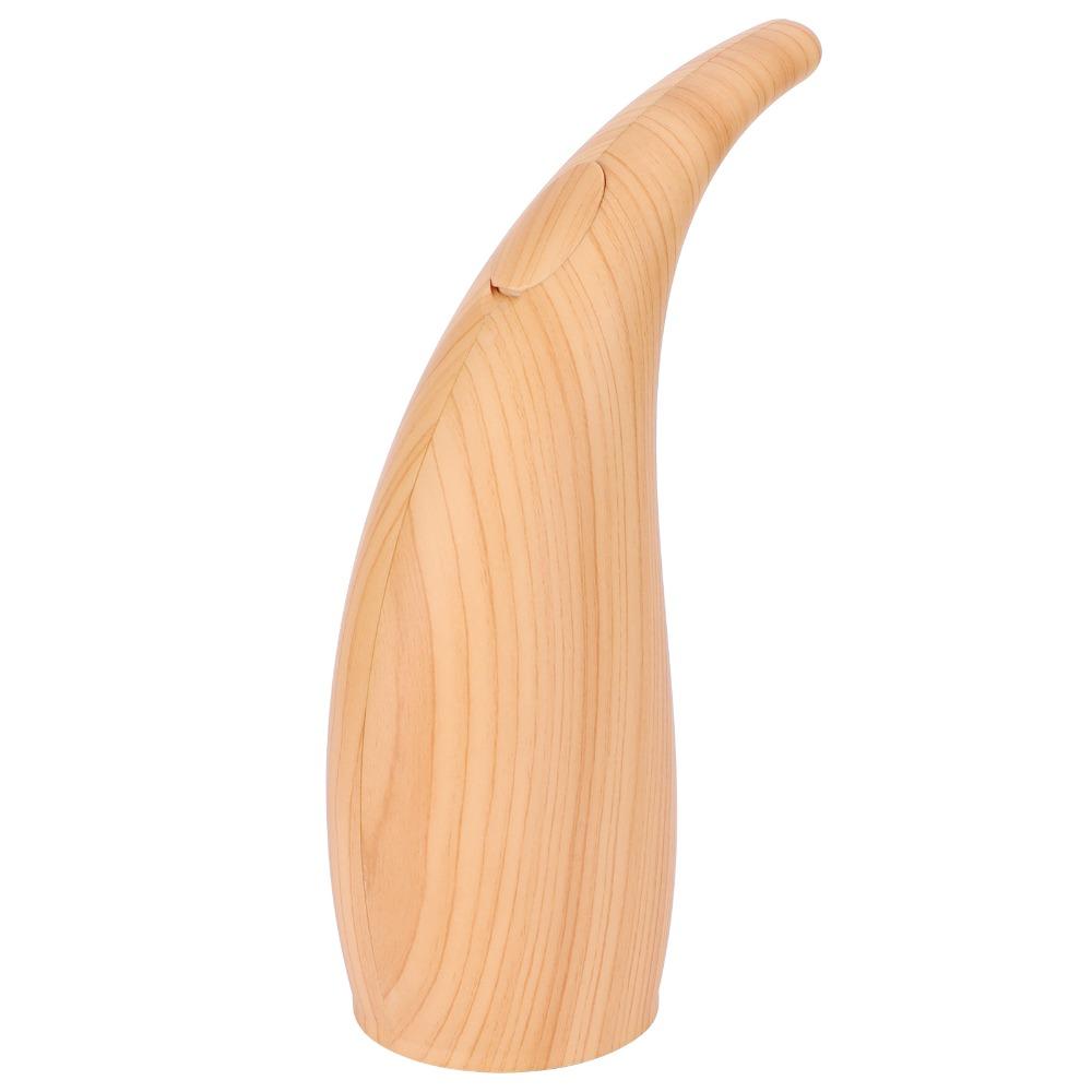 ABS Automatic Soap Dispenser 300ml Capacity Waterproof Sensor Soap Dispenser Light Wood Grain Convenient Liquid Soap Dispenser