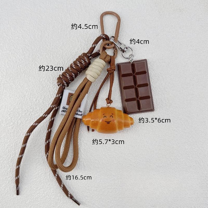 Decor Pandantiv Rucsac Pâine Drăguț Potrivit pentru Studenți, Cupluri, Agățare Geantă de Mână Handamde