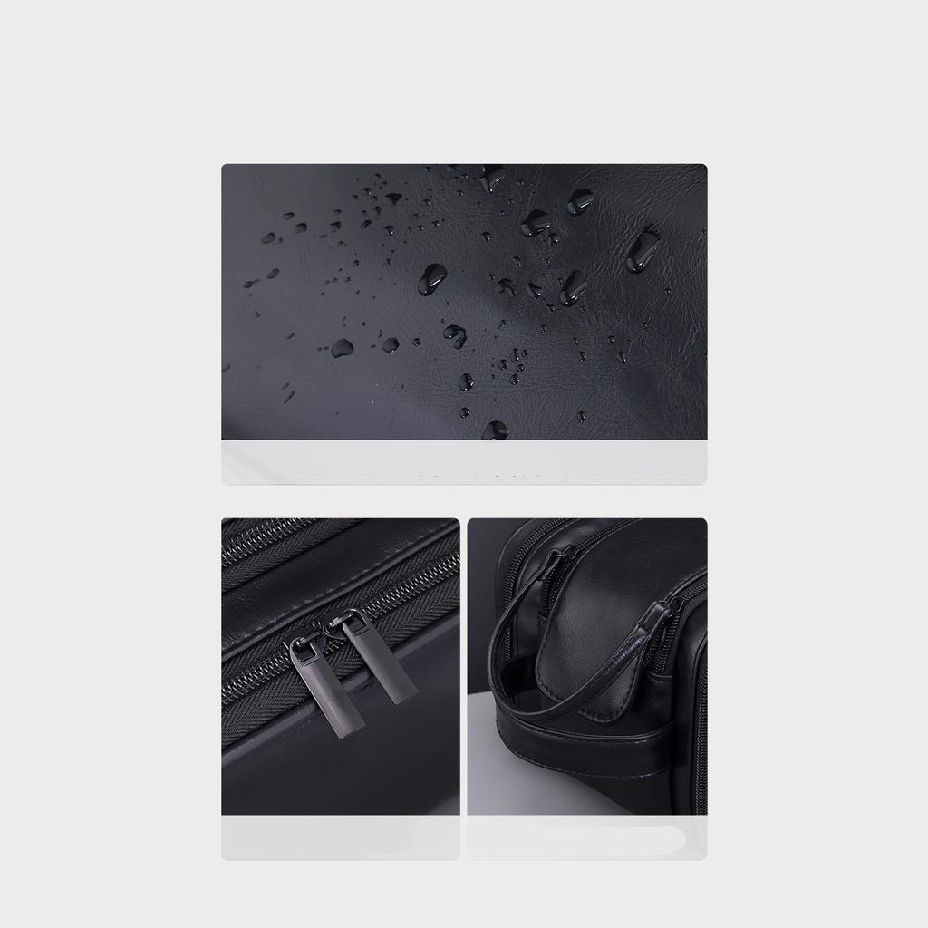 ჯიბეები PU ტუალეტის ჩანთა ქალებისთვის მამაკაცებისთვის სამგზავრო აუცილებელი ნივთები მაკიაჟის ჩანთა წყალგაუმტარი კოსმეტიკის სარეცხი ორგანიზატორი