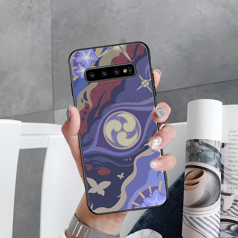 Vyrobeno Xiao Kazuha Venti Ayaka vizitka Pouzdro na telefon pro Samsung Galaxy S22 S20 Ultra S20 S22 Plus S21 S10 S9 S8 Plus S10E S20 FE