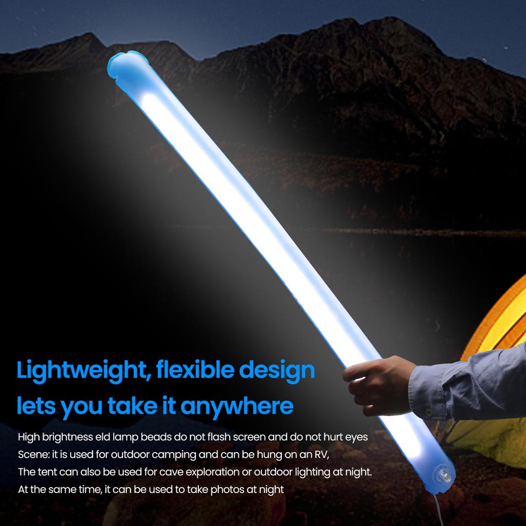 Inflatable Camping Lantern Foldable Light Strip Easy To Store for Outdoor Activity Camp Hung On