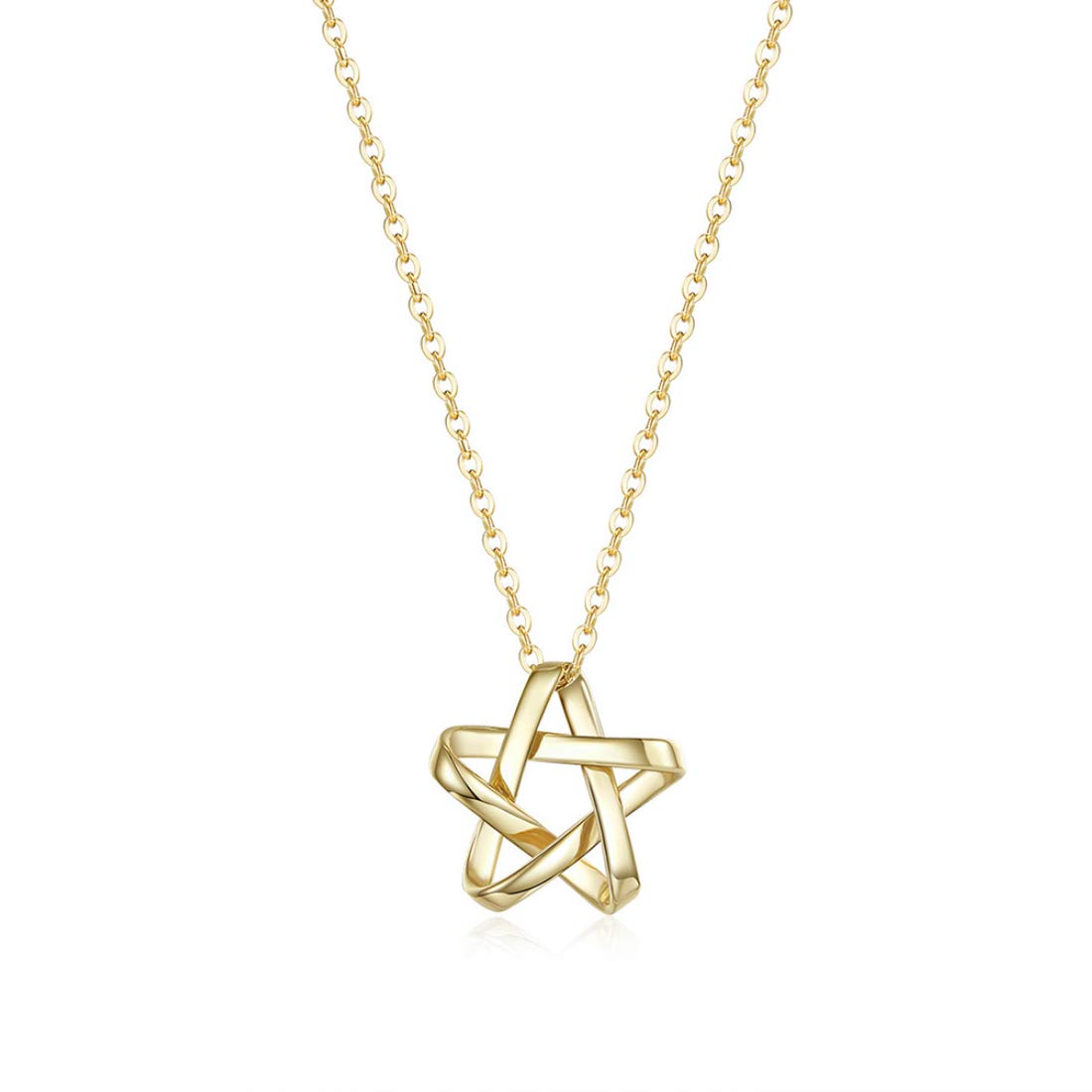 

FANCIME 18K Yellow Gold Star Pendant Necklace for 18K Perfect Gift for Gift Wrapping Included Women, Gold, Mother s Day, Christmas, Birthdays,