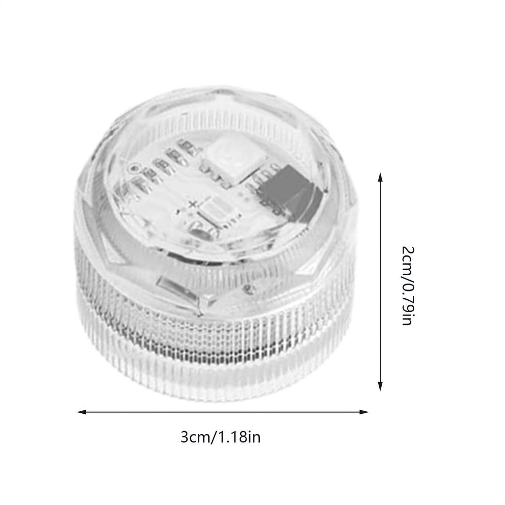 4pcs 13Colors 4 Modes Mini Submersible LED Lights With Remote Control Small Tea Light Underwater Light Reusable Waterproof
