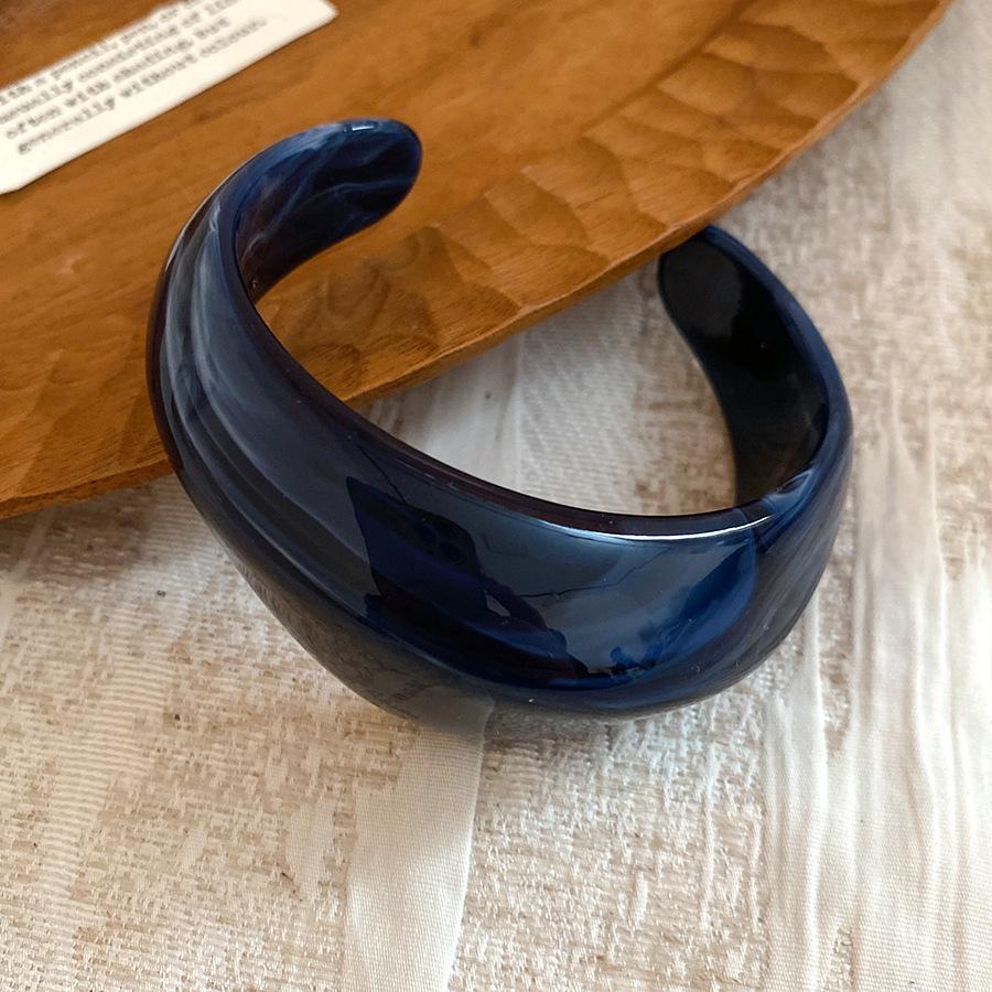 Europejski i Amerykański Akrylowy Geometryczny Okrągły Bransoletka - Luksusowa Wysokiej Klasy Przesadzona Biżuteria Ręczna