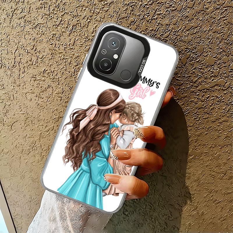 Mom Baby Girls Theme Soft Phone Case for Xiaomi Redmi 15C 15 14C 13C 12C Poco X5 X6 X7 Pro X3 F8 F7 Ultra M8 13 12 Cover Back Sh
