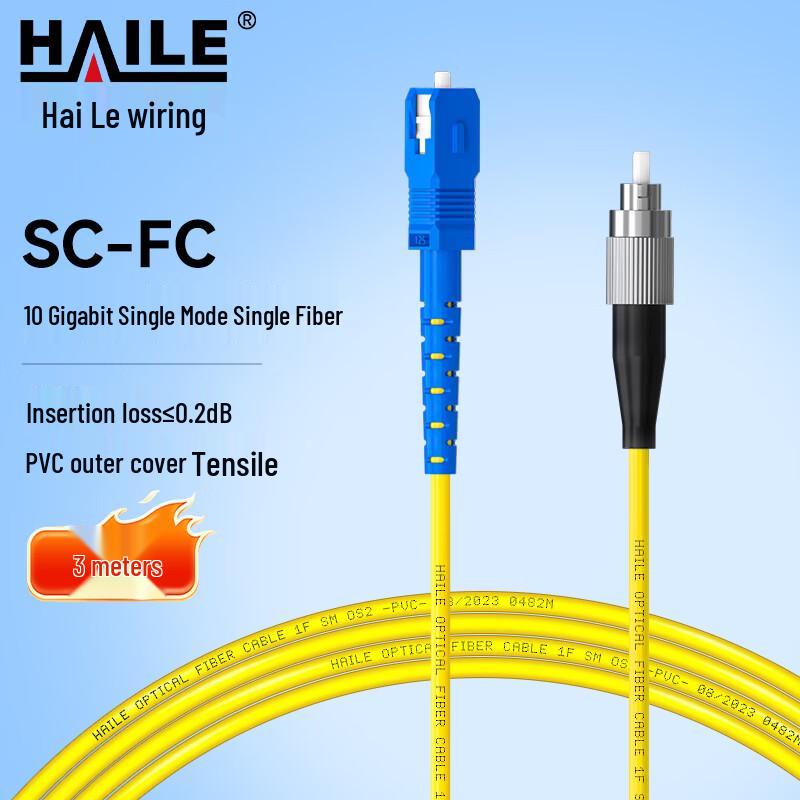 HAILE Single Mode Fiber Optic Patch Cable