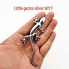 Gecko Car Emblem: Fun Metal Body & Tail Decoration Sticker
