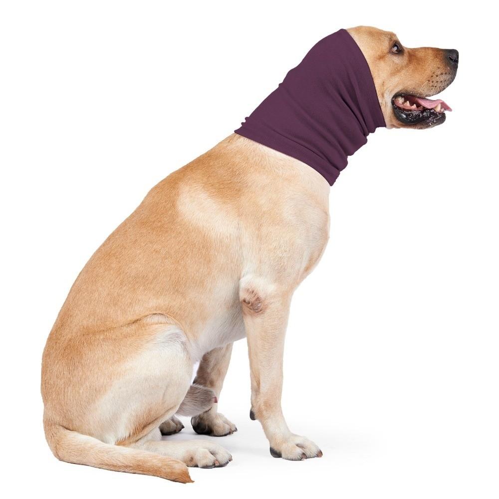 Dog Scarf Hat Elastic Dog Calming Earmuffs Warm Soft Pet Ear Cover Headband Noise-Proof Pet Neck Gaiter Outdoor Travel