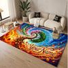 Tree of Life Theme Soft Crystal Velvet Rug Custom Name & Text Print Non Slip Floor Rug for Bedroom Living Room