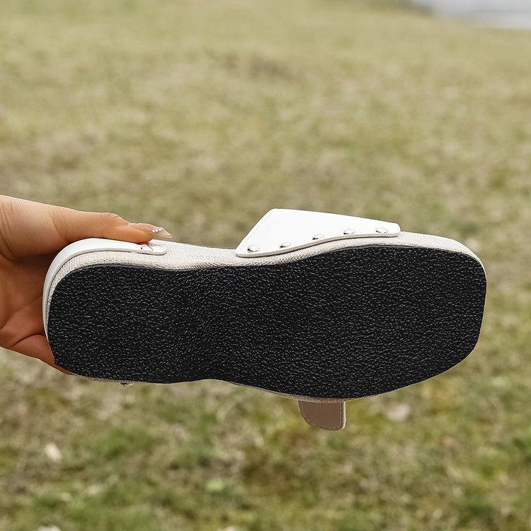 2025 New High Quality Thick Bottom Slope Heel Sandals Summer Fashion Comfortable Versatile Sandals