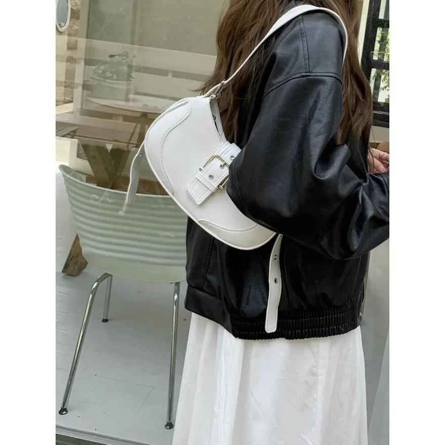 Винтажные пикантные черные сумки через плечо для девушек — фото 5