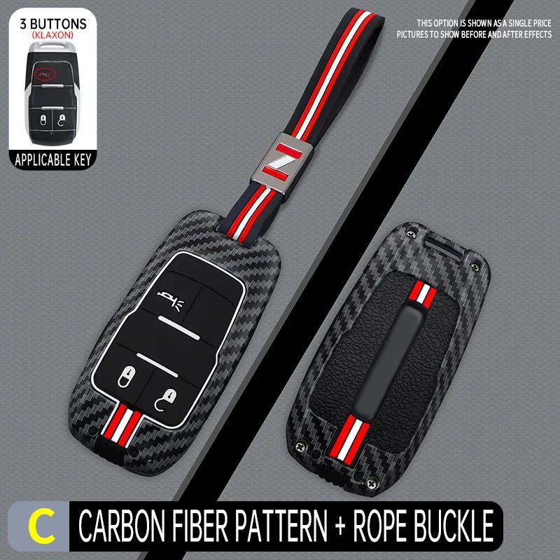 Styling Mouldings Metal Car Key Cover Fob Case Shell for Dodge Ram 1500 Pickup TRX Rebel Ram 2500 3500 4500 5500 2019 2020 2021