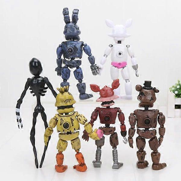 6 ks Pět nocí u Freddyho Akční figurka FNAF Toy Bonnie Foxy