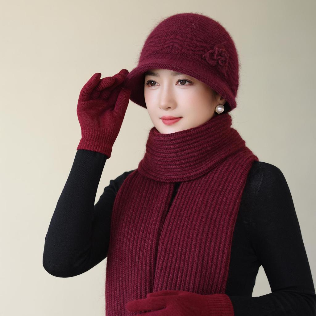 Cold Proof Old Lady Cotton Hat Elderly Hat Women's Winter Grandmother's Double Layer Warm Ear Protection