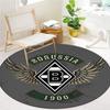 Borussia Mönchengladbach Round Area Rug,Carpet Rug for Living Room Bedroom Sofa Playroom Decor,Non-slip Floor Mat