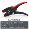 2-in-1 Automatic Wire Stripper & Cutter - Steel Tool for 0.03-10mm² (AWG 22-10) Electrical Wiring (Durable, Easy to Use)