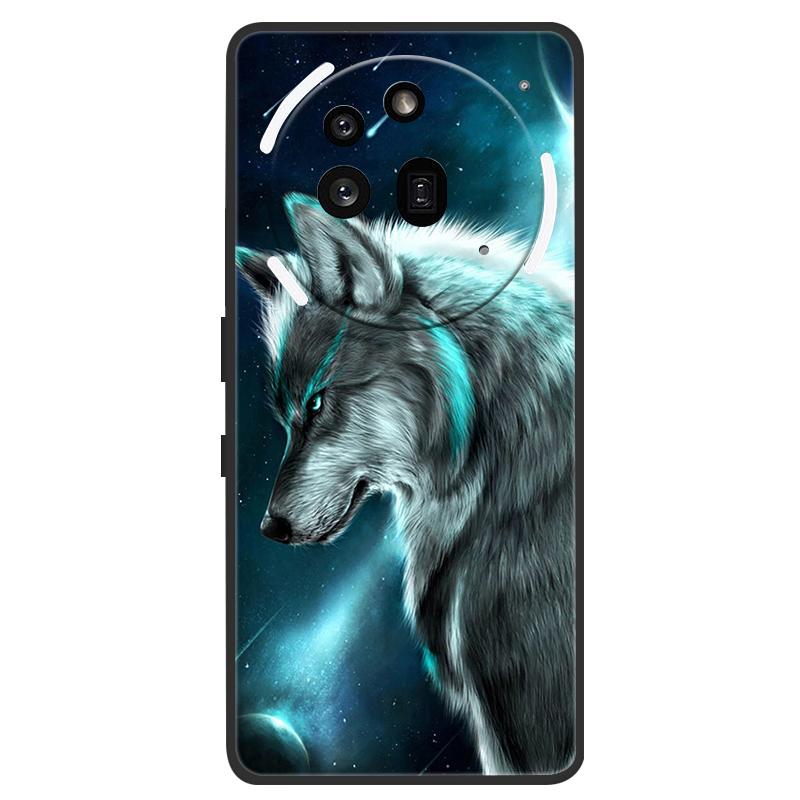 Phone Case For Nothing Phone 3A Pro Cover Lion Wolf Black Silicone Soft Back Cases For Nothing Phone3A Pro Case 3APRO A059P