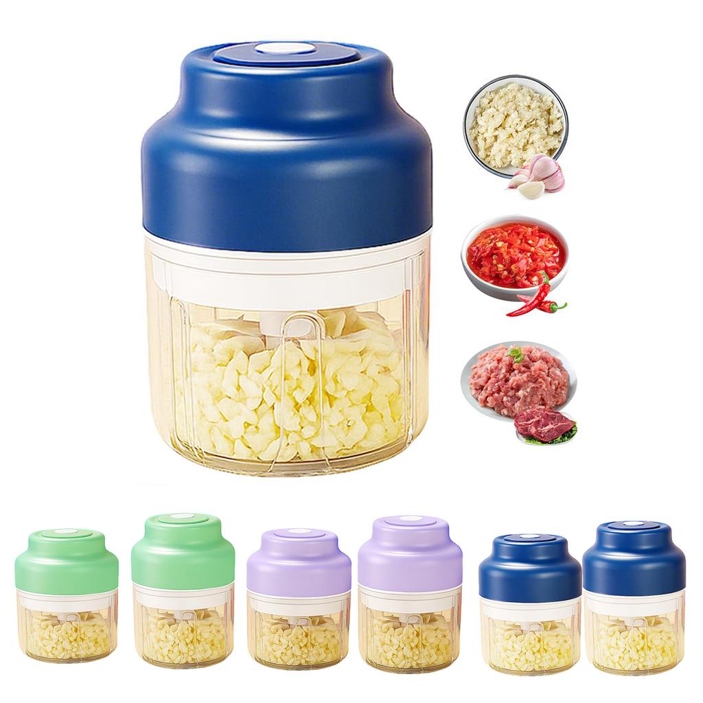 Electric Garlic Masher, Home Garlic Masher, Multi Functional Food Assistant, Meat Grinder, Wireless Garlic Press, Portable