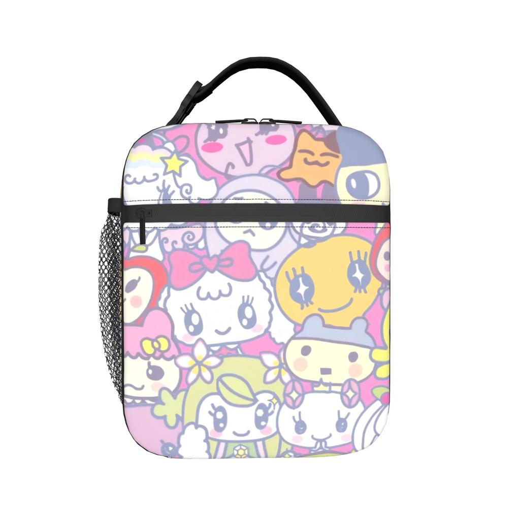 Tamagotchis Cartoon Games Accessories Insulated Lunch Tote Bag For School Office Food Box Portable Cooler Thermal Lunch Box