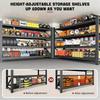 5000LBS Storage Shelves,71" W Garage Shelving Heavy Duty Metal Adjustable Garage Shelves, Shelving Units Industrial, Customized