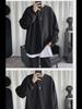 2025 Men's Trendy Solid Color Round Neck Sweatshirt, Loose, Hoodless Pullover, Thin Style for Spring and Autumn, Large Sizes Available
