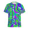 Abstract Colorful Liquid Trippy Pattern T Shirt For Men Summer Casual Round Neck Short Sleeve Tees Women Tops 3d Printed T-Shirt