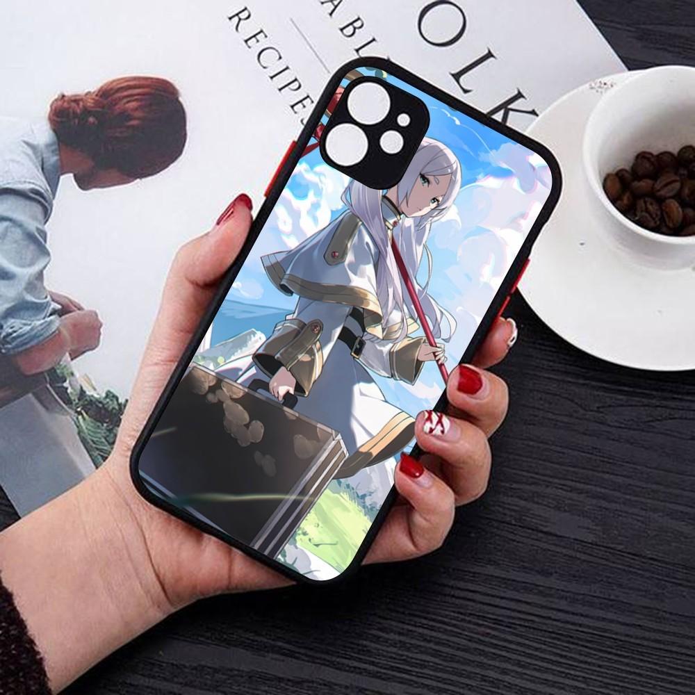 Hot Japan Anime Comics Frieren Phone Case For IPhone 14 11 12 13 Mini Pro Max 8 7 Plus X XR XS MAX Translucent Matte Cover