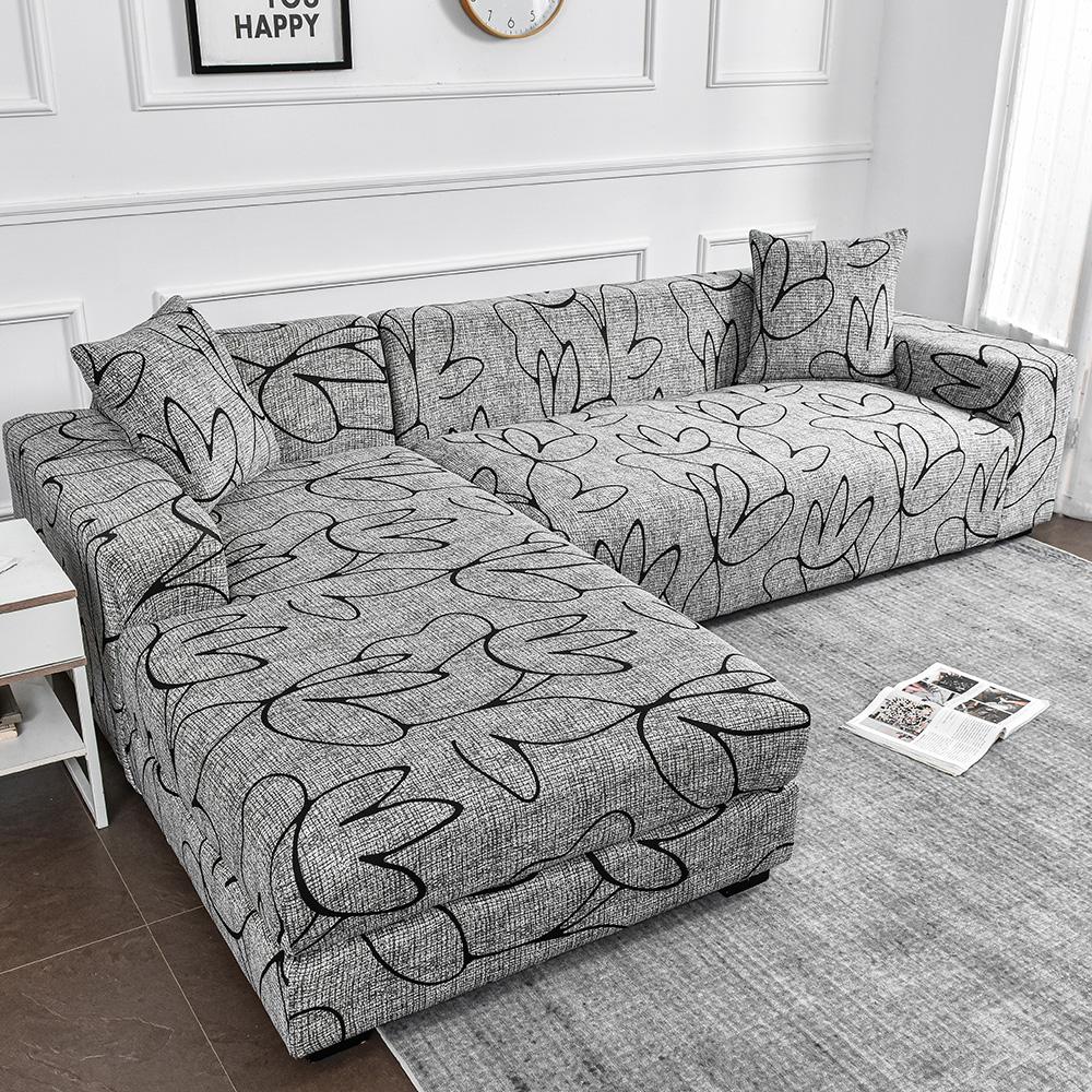 

Sofa Seat Cover Elastic Cushion Slipcover for Armchair L-Shape Chaise Longue Corner Sofa Removable Furniture Protector Small(90-140cm)1pc