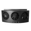 Car Ventilation Fan 4000rpm 60W 2 Gears Strong Wind 3 Fans USB Car Window Exhaust Fan Vent Fan for Vehicle Black