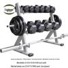 Double-Layer Dumbbell Rack with Barbell & Plate Storage and 90kg Dumbbells