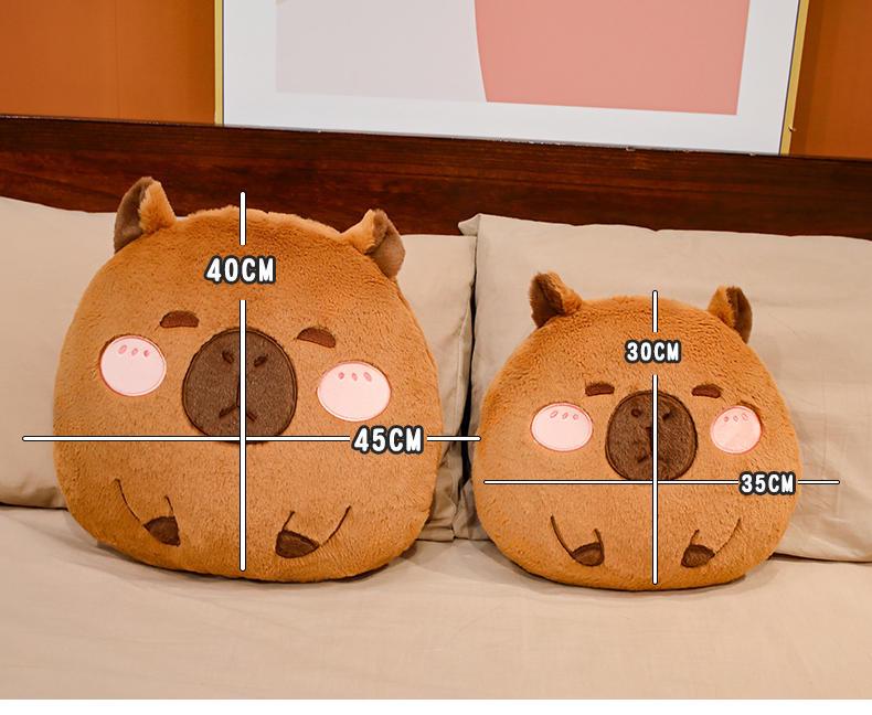Dual-Use Capybara Hugging Pillow & Blanket - Office Nap, Car AC, or Lunch Break Backrest