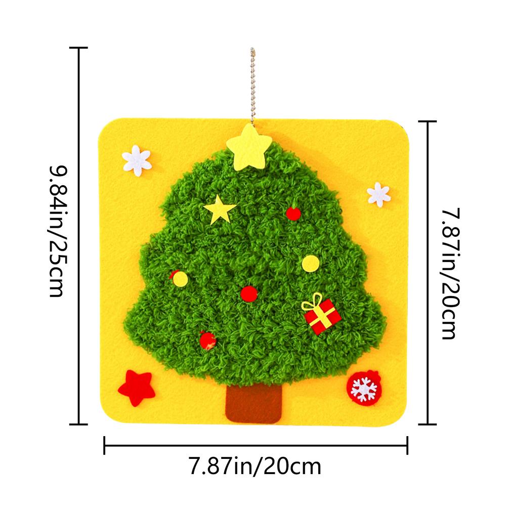 Christmas sewing set crafts sewing set crafts beginners children embroidery toys non-woven for home holiday decoration