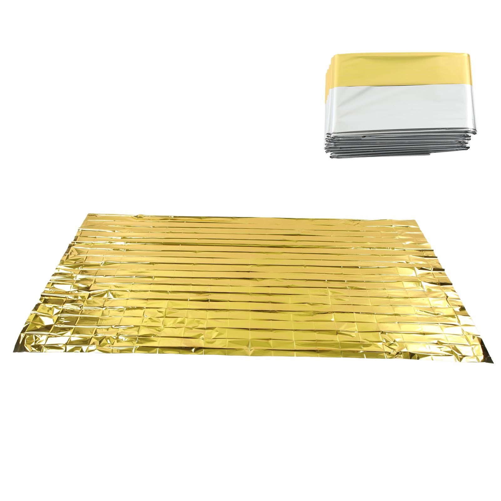 

3PCS Emergency Blankets Emergency Blankets Gold Silver 2 Color Reflective Thermal Blanket