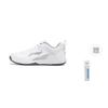 Li Ning Leichte Feder Dämpfung Abriebfest Atmungsaktiv Leicht Niedrig geschnitten Badminton Schuhe Unisex Weiß Silber AYTS034-6