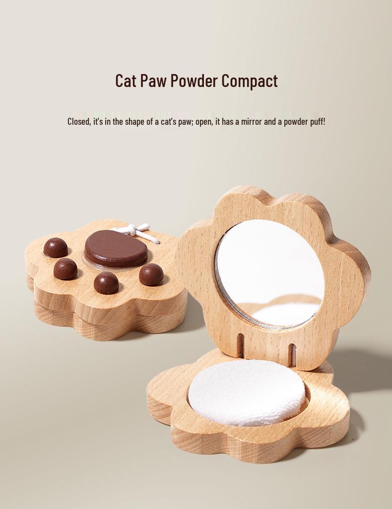 Children's Beech Wood Makeup Play Set - Educational Toy for Girls